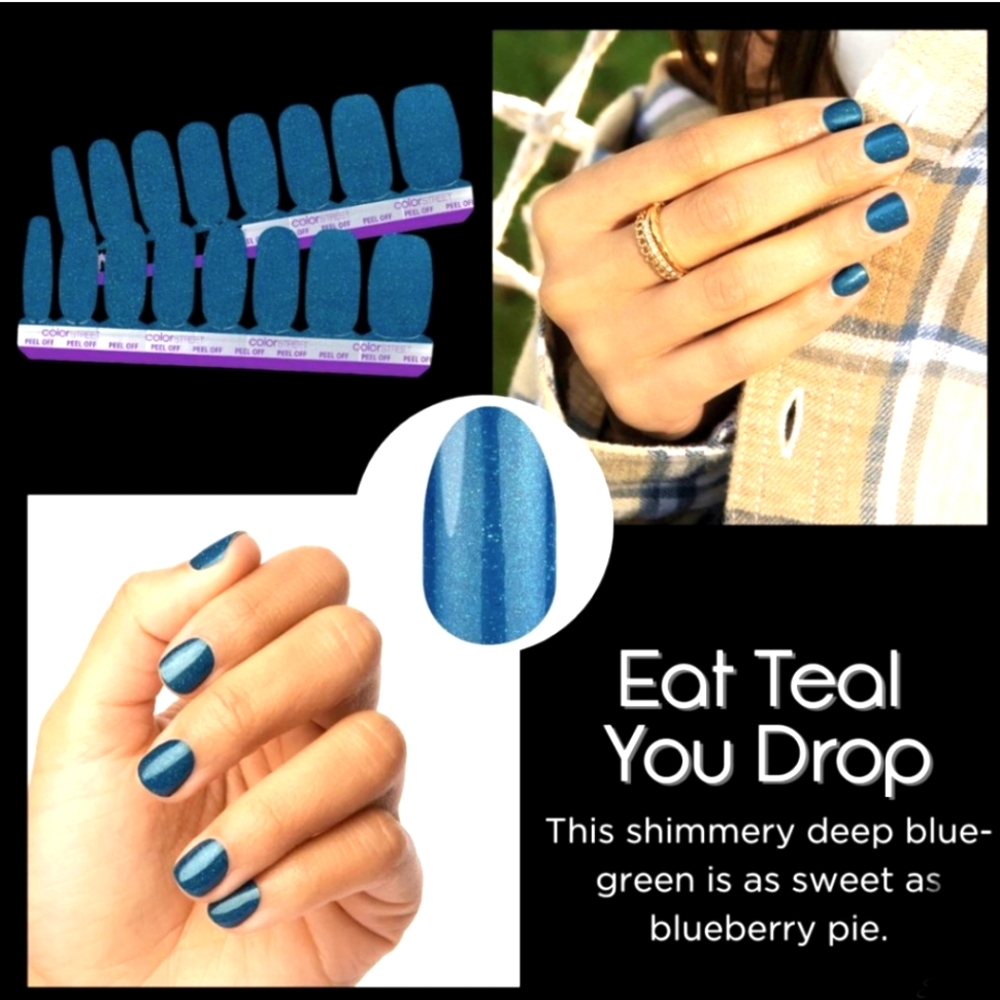 Color Street Nails / Eat Teal You Drop Color Street